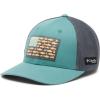 imageColumbia PFG Fish Flag Mesh Ball CapHighTranquil Teal  City Grey  Trout Flag