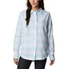 imageColumbia Womens Camp Henry Iii Ls ShirtSpring BlueBuffalo Check