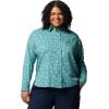 imageColumbia Womens Silver Ridge Utility Patterned Long Sleeve ShirtTeal Deserted