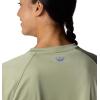imageColumbia Womens Standard Super Tidal Tee Vent Long SleeveSmokey Sage HeatherWhite Logo