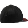imageColumbia unisexadult Rugged Outdoor Mesh HatBlackRed Lodge Mountain Patch