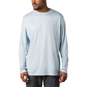 imageColumbia Mens PFG Terminal Tackle Fish Flag Long Sleeve Fishing ShirtCool GreySorbet