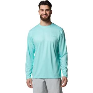 imageColumbia Mens PFG Terminal Tackle Fish Flag Long Sleeve Fishing ShirtGulf StreamSorbet