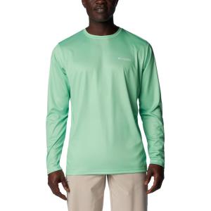 imageColumbia Mens PFG Terminal Tackle Fish Flag Long Sleeve Fishing ShirtOcean MintOcean Blue Offshore Slam