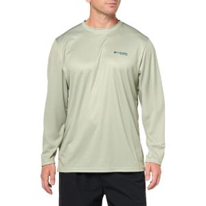 imageColumbia Mens PFG Terminal Tackle Fish Flag Long Sleeve Fishing ShirtSmokey SageKey West