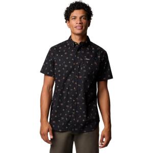 imageColumbia Mens Rapid Rivers Printed Short Sleeve ShirtBlack Deserted