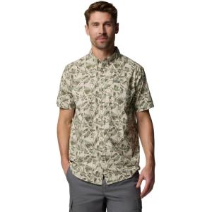 imageColumbia Mens Rapid Rivers Printed Short Sleeve ShirtDark Stone Vined