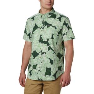 imageColumbia Mens Rapid Rivers Printed Short Sleeve ShirtNew Olive Its Bananas Print
