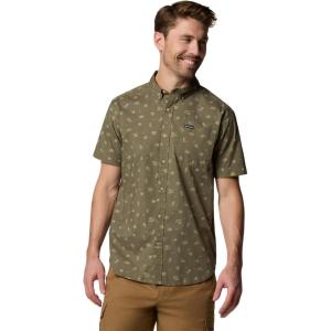 imageColumbia Mens Rapid Rivers Printed Short Sleeve ShirtStone Green Deserted
