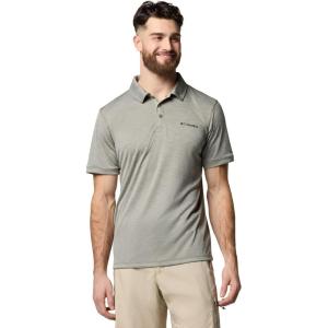 imageColumbia Mens Sage Peak Knit PoloStone Green Heather
