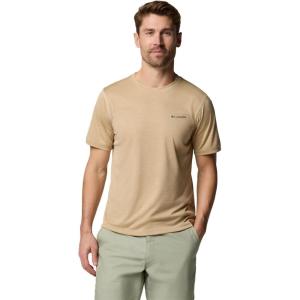 imageColumbia Mens Sage Peak Knit Short Sleeve CrewDark Stone Heather