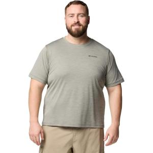 imageColumbia Mens Sage Peak Knit Short Sleeve CrewStone Green Heather