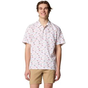 imageColumbia Mens Trollers Best Short Sleeve ShirtWhite Fly Pride