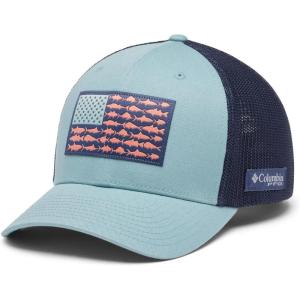 imageColumbia PFG Fish Flag Mesh Ball CapHighCrushed BlueNocturnalUs Fish Flag