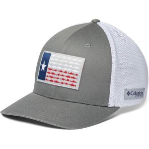 imageColumbia PFG Fish Flag Mesh Ball CapHighTitaniumWhiteTexas Fish