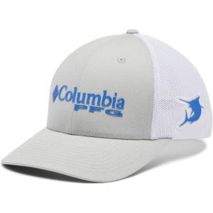 imageColumbia Unisex Pfg logo Mesh Ball CapCool GreyWhiteVivid BlueMarlin