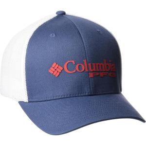 imageColumbia Unisex Pfg logo Mesh Ball CapDark Mountain Sunset Red
