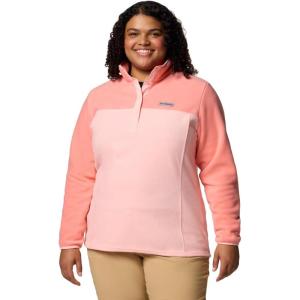 imageColumbia Womens Benton Springs Half Snap Pull Over IiPink SandAlpenglow
