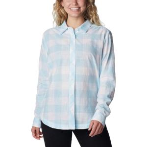 imageColumbia Womens Camp Henry Iii Ls ShirtSpring BlueBuffalo Check