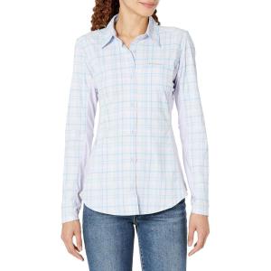 imageColumbia Womens Claudia Ridge Long Sleeve ShirtPurple TintOpen Field Plaid