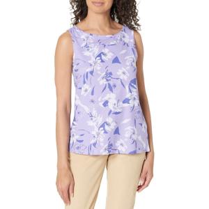 imageColumbia Womens Columbia Womens Chill River Tank Top Moisture Wicking Sun ProtectionFrosted PurplePop Flora Tonal