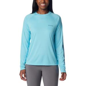 imageColumbia Womens Fork Stream Long Sleeve ShirtAquamarineEve Logo