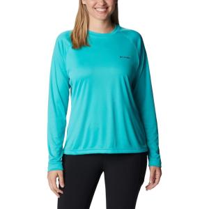 imageColumbia Womens Fork Stream Long Sleeve ShirtBright AquaNocturnal Graphic