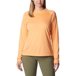 imageColumbia Womens Fork Stream Long Sleeve ShirtPeachWild Geranium Graphic