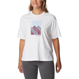 imageColumbia Womens North Cascades Graphic Short Sleeve TeeWhiteStarry Peaks Graphic