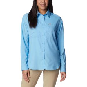 imageColumbia Womens Plus Size Silver Ridge Utility Long Sleeve ShirtVista Blue
