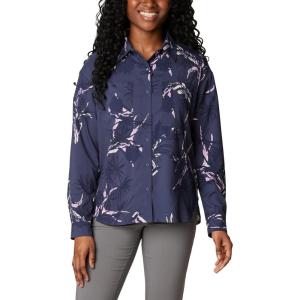 imageColumbia Womens Silver Ridge Utility Patterned Long Sleeve ShirtNocturnal Pinecones