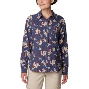 imageColumbia Womens Silver Ridge Utility Patterned Long Sleeve ShirtNocturnal Tiger Lilies