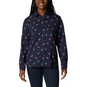 imageColumbia Womens Silver Ridge Utility Patterned Long Sleeve ShirtNocturnalBaja Blitz