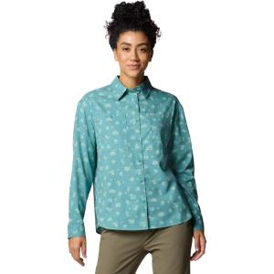 imageColumbia Womens Silver Ridge Utility Patterned Long Sleeve ShirtTeal Deserted