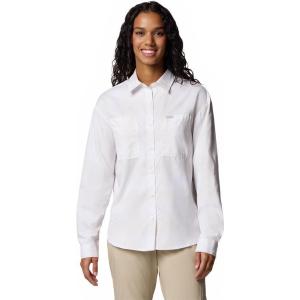 imageColumbia Womens Silver Ridge Utility Patterned Long Sleeve ShirtWhite Large Blur Check