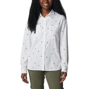 imageColumbia Womens Silver Ridge Utility Patterned Long Sleeve ShirtWhiteBaja Blitz