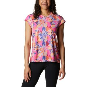 imageColumbia Womens Summerdry Short Sleeve Printed TeeWild GeraniumFloriated