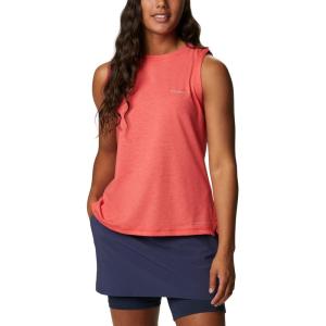 imageColumbia Womens Sun Trek TankRed Hibiscus Heather