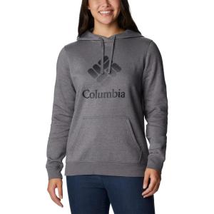 imageColumbia Womens Trek Graphic HoodieCity Grey HeatherBlack Csc Stacked Logo