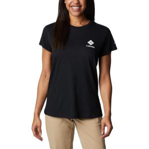 imageColumbia Womens Trek Short Sleeve Graphic TeeBlackCsc Stacked Mini Graphic
