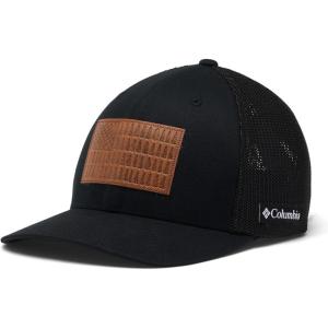 imageColumbia unisexadult Rugged Outdoor Mesh HatBlackTree Flag Patch