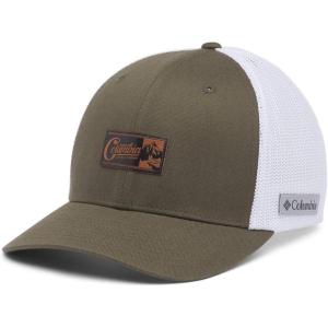 imageColumbia unisexadult Rugged Outdoor Mesh HatNew OliveWhiteMountain Patch