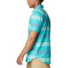 imageColumbia Mens Big ampamp Tall Rapid Rivers Novelty Short SleeveBright Aqua Scattered Stripe