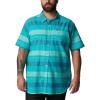 imageColumbia Mens Big ampamp Tall Rapid Rivers Novelty Short SleeveBright Aqua Scattered Stripe