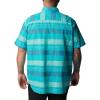 imageColumbia Mens Big ampamp Tall Rapid Rivers Novelty Short SleeveBright Aqua Scattered Stripe