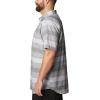 imageColumbia Mens Big ampamp Tall Rapid Rivers Novelty Short SleeveColumbia Grey Scattered Stripe