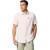 imageColumbia Mens Big ampamp Tall Rapid Rivers Novelty Short SleeveDark Stone Diamond Dobby Chambray