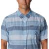 imageColumbia Mens Big ampamp Tall Rapid Rivers Novelty Short SleeveJet Stream Scattered Stripe