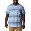 imageColumbia Mens Big ampamp Tall Rapid Rivers Novelty Short SleeveJet Stream Scattered Stripe