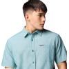 imageColumbia Mens Big ampamp Tall Rapid Rivers Novelty Short SleeveRiver Blue Diamond Dobby Chambray